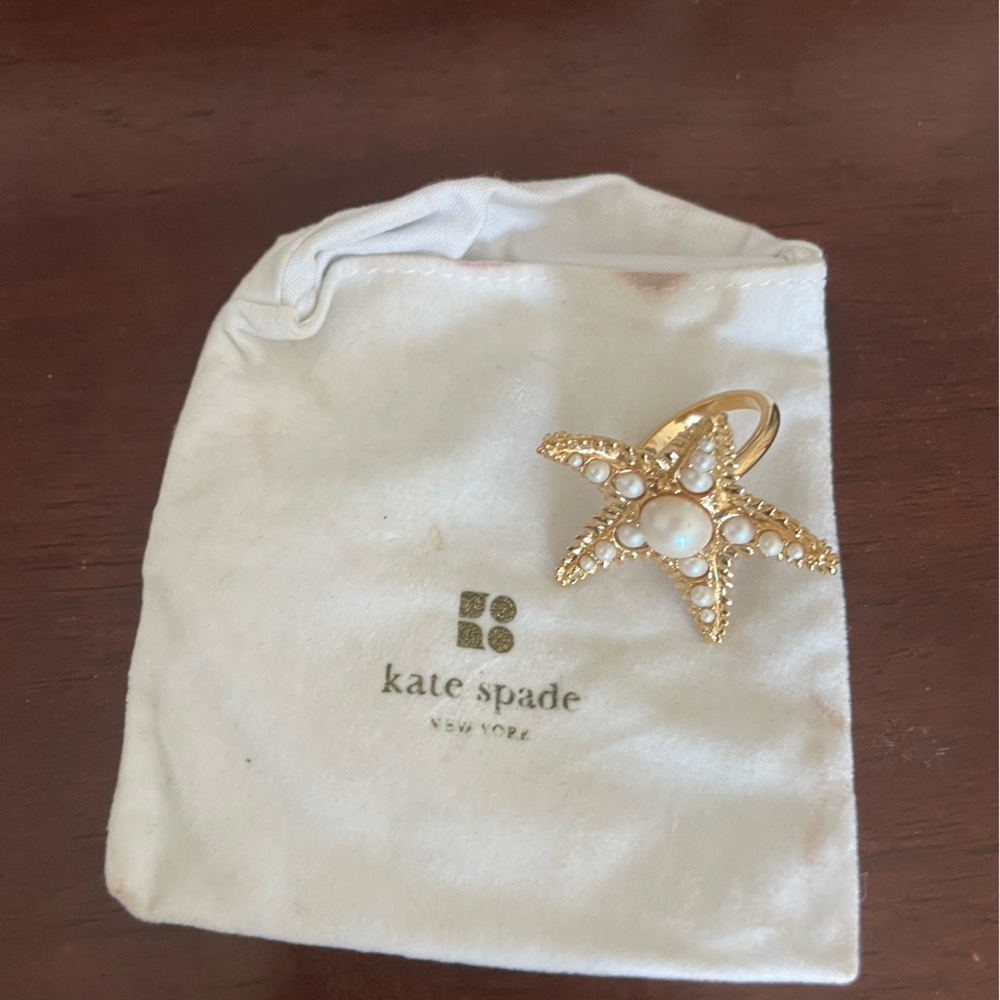 Kate Spade Starfish Ring, size 8